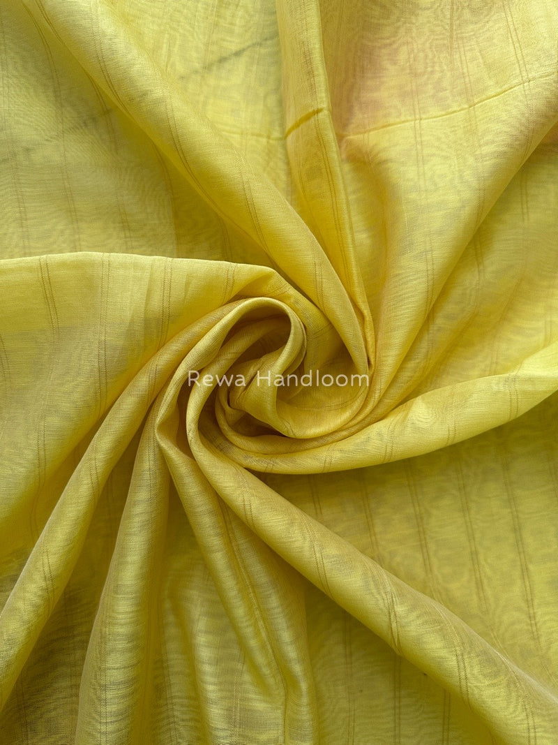 Maheshwari Yellow Silk Dupatta PD039