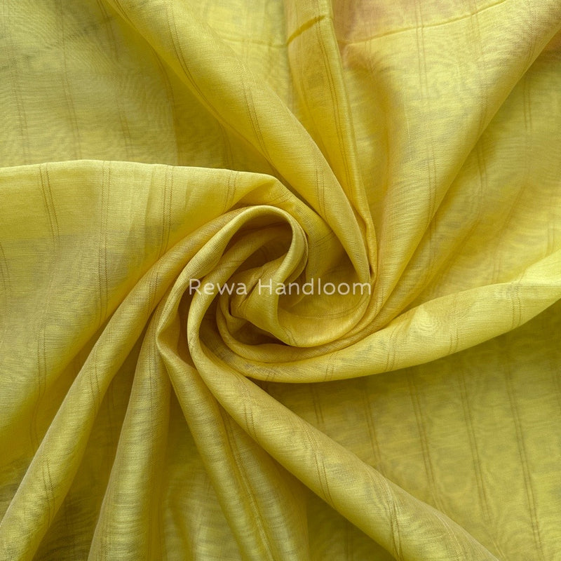 Maheshwari Yellow Silk Dupatta PD039