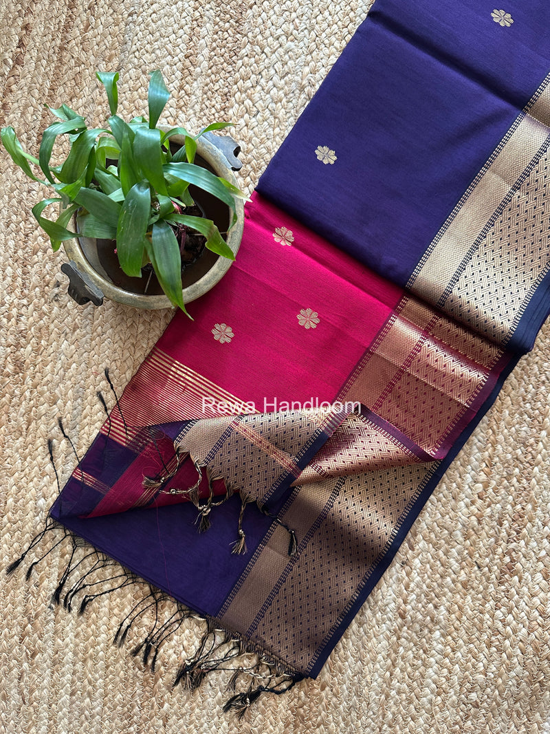 Maheshwari Flower Butti Saree