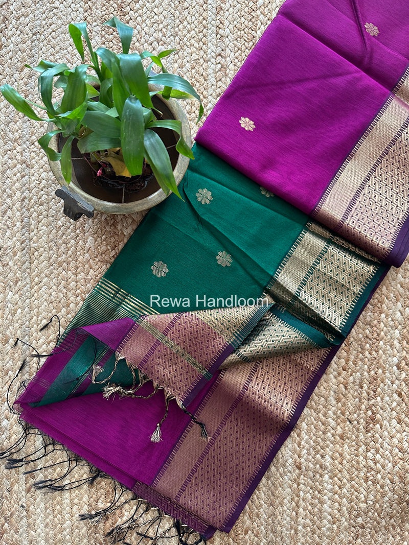 Maheshwari Flower Butti Saree