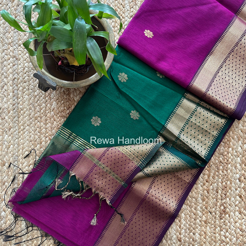 Maheshwari Flower Butti Saree