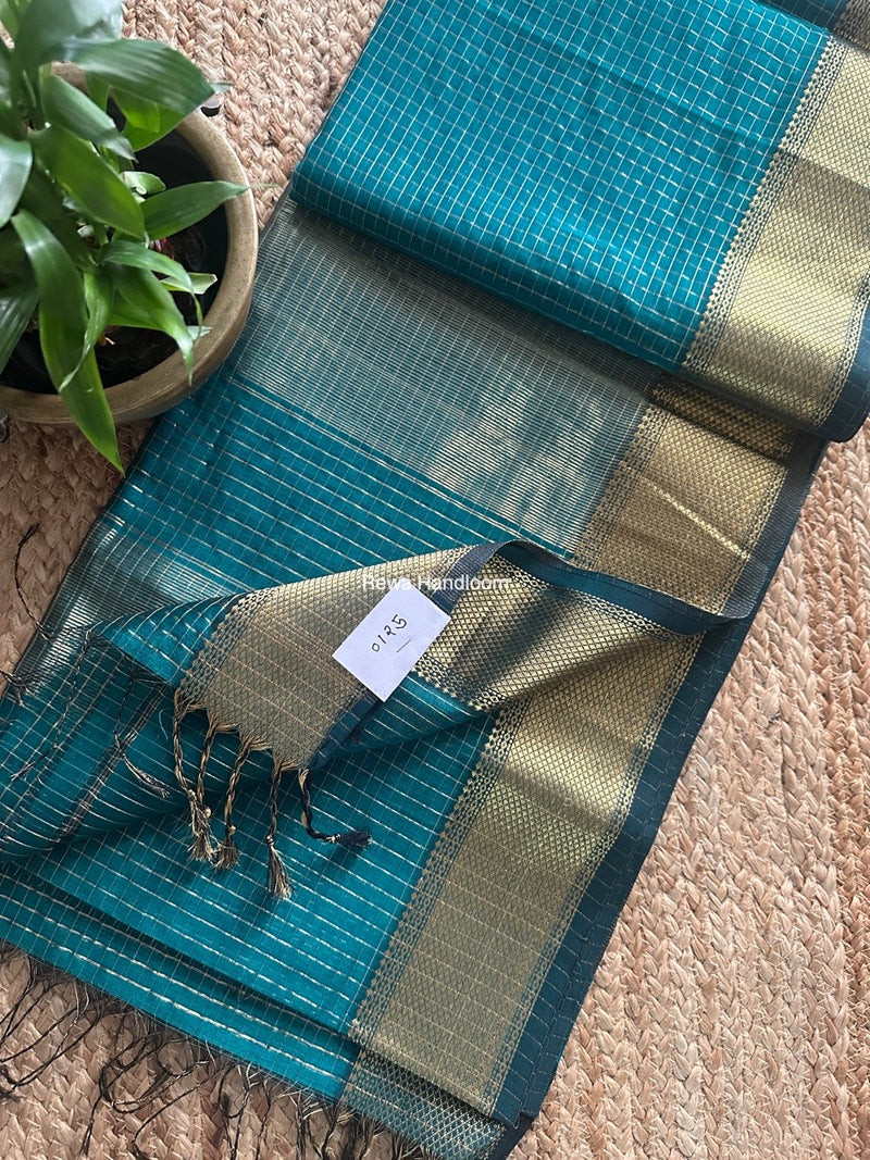 Maheshwari Zari Checks Saree