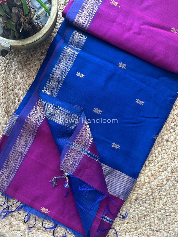 Zari Butti Maheshwari Saree