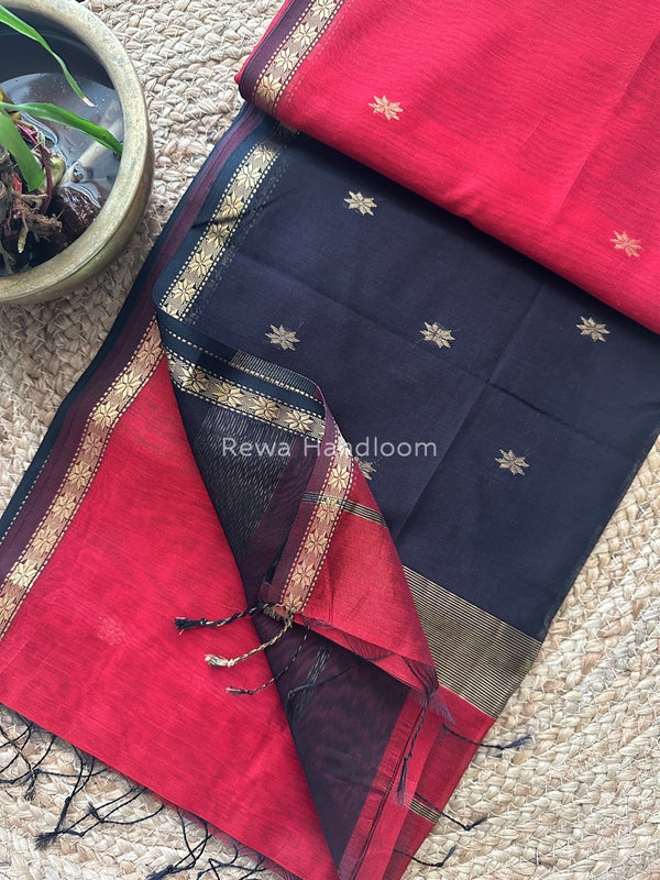 Zari Butti Maheshwari Saree