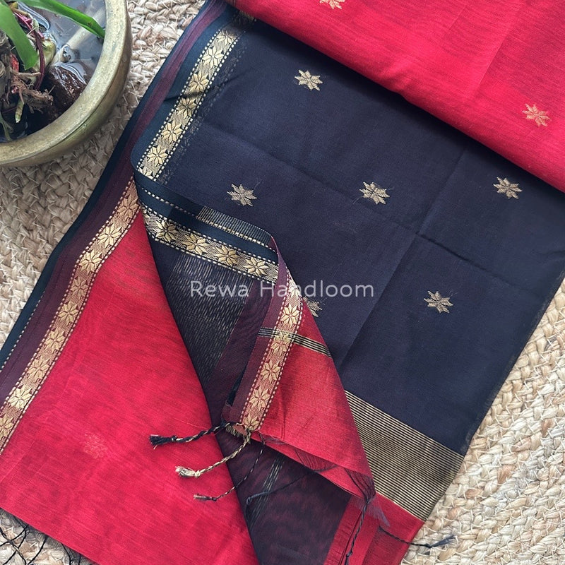 Zari Butti Maheshwari Saree