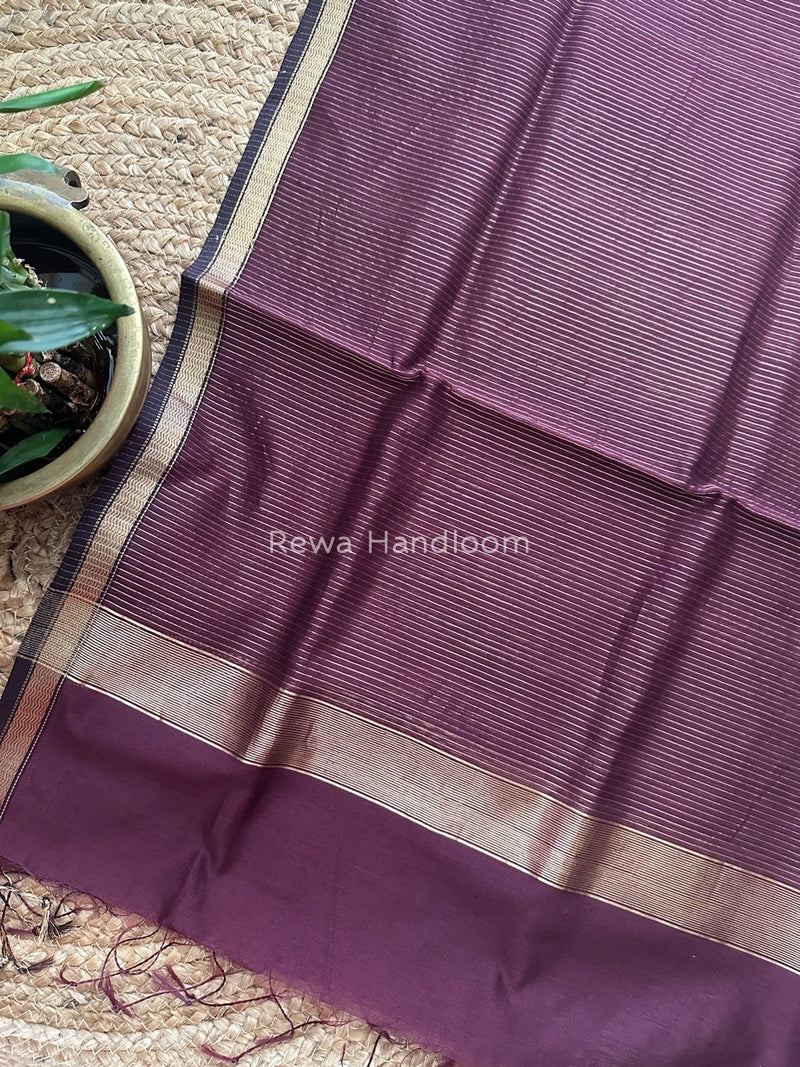 Maheshwari Wine Silk Dupatta PD044