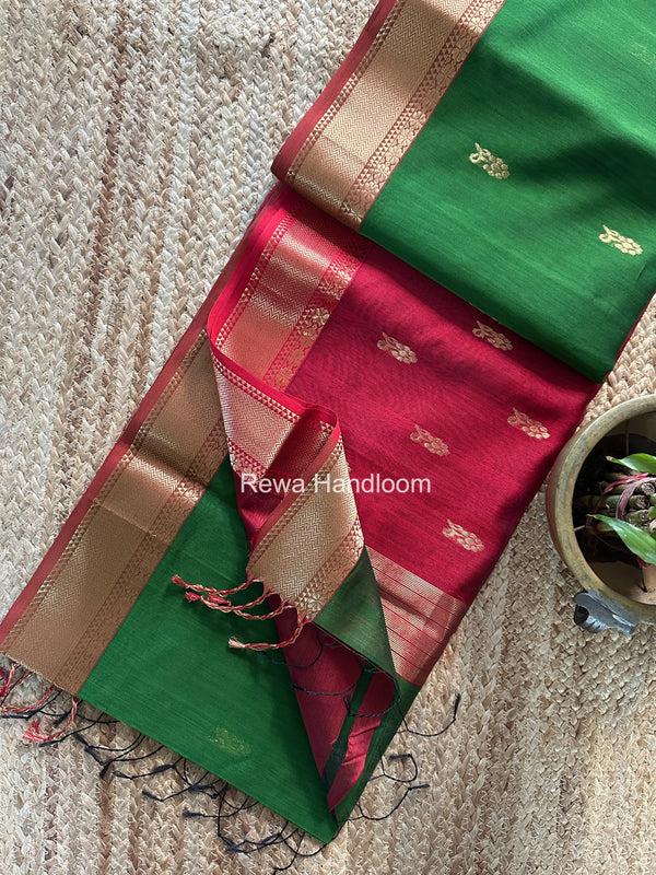 Maheshwari Lotus Butta Saree
