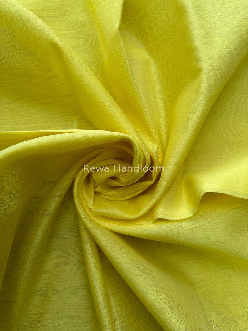 Maheshwari Yellow Silk Dupatta PD013