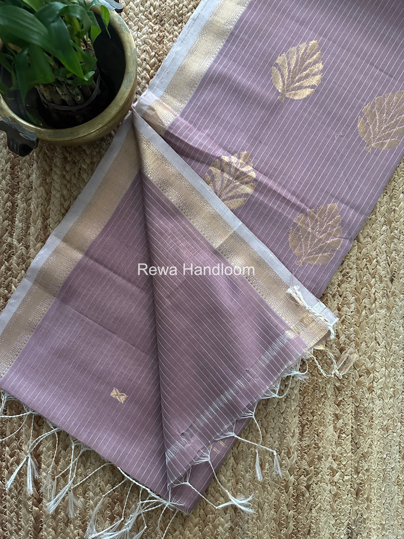 Maheshwari Onion Pink Butta Pallu Saree BTPS072