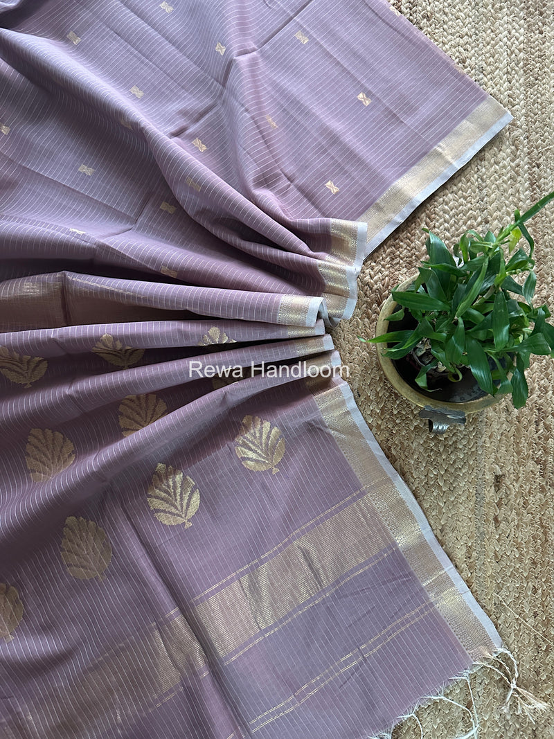 Maheshwari Onion Pink Butta Pallu Saree BTPS072