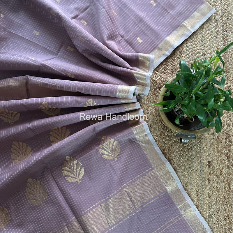 Maheshwari Onion Pink Butta Pallu Saree BTPS072