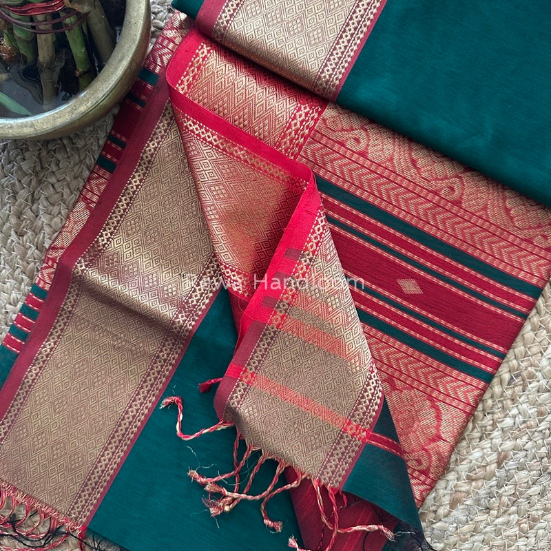  Maheshwari Rich Pallu Silk Saree