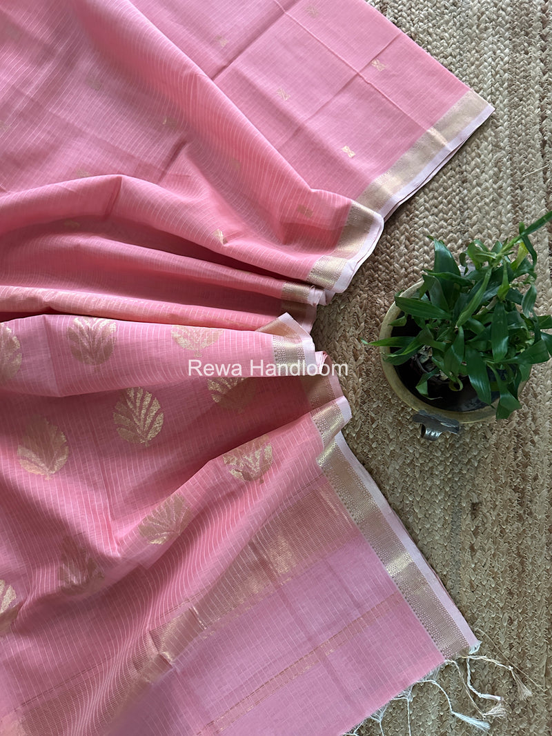 Maheshwari Baby Pink Butta Pallu Saree BTPS070