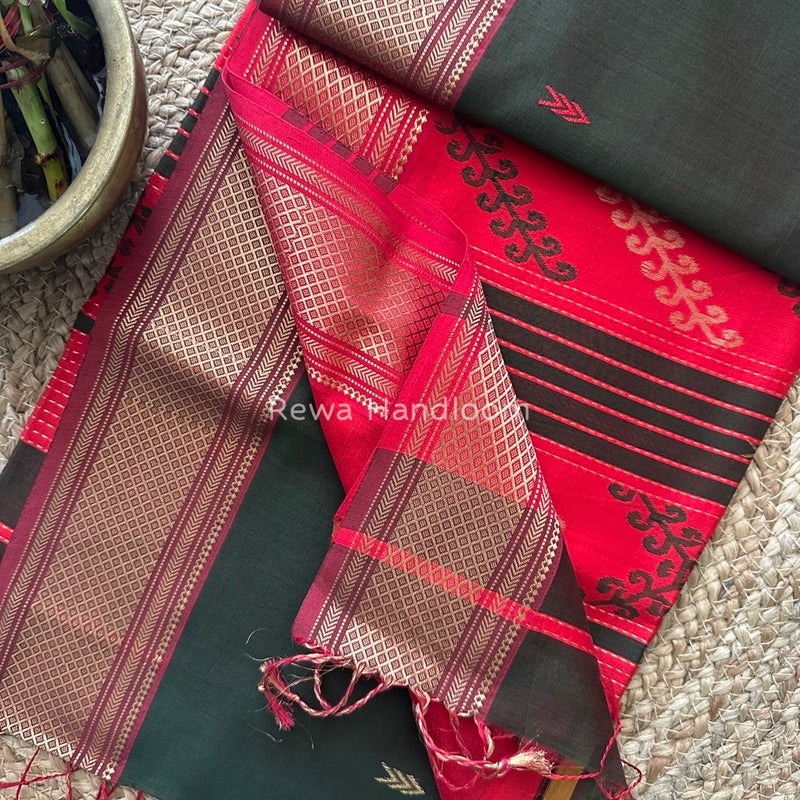 Maheshwari Rich Pallu Silk Saree