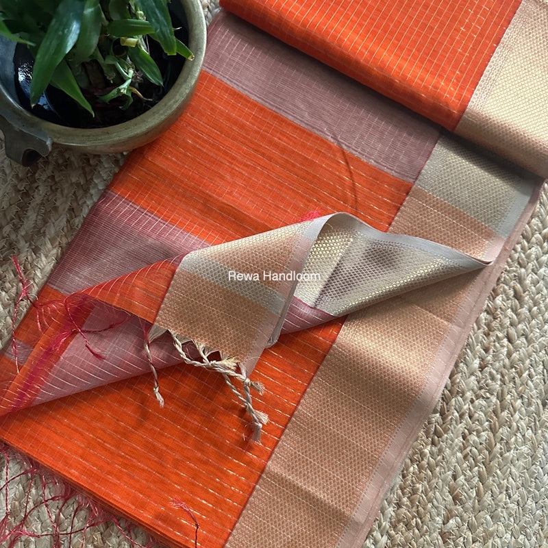 Maheshwari Zari Checks Saree