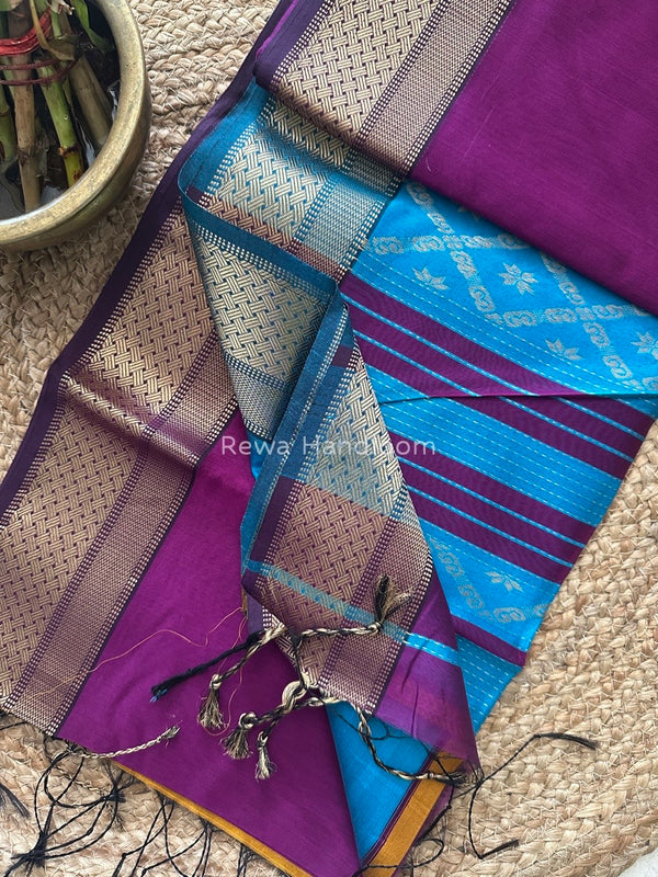 Maheshwari Rich Pallu Silk Saree