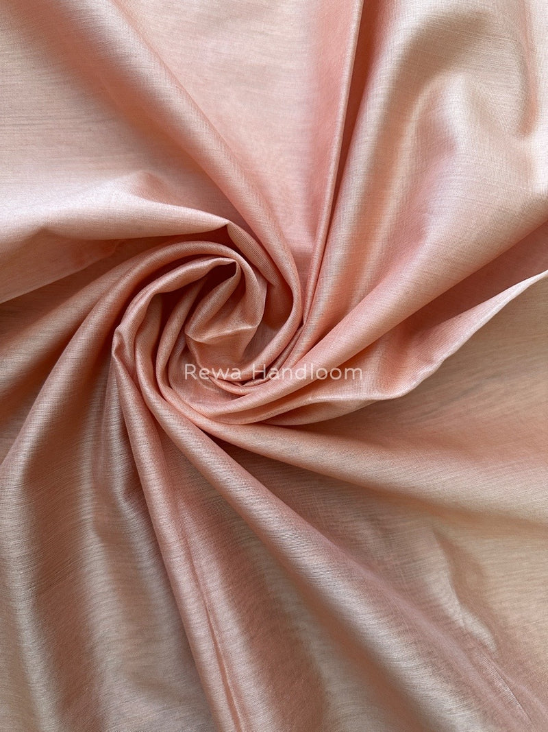 Maheshwari Peach Silk Dupatta PD015