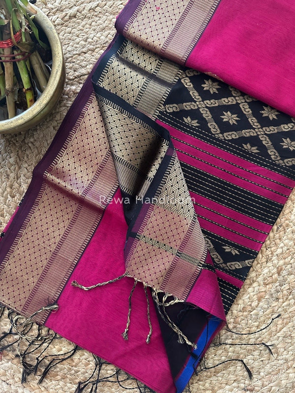 Maheshwari Rich Pallu Silk Saree