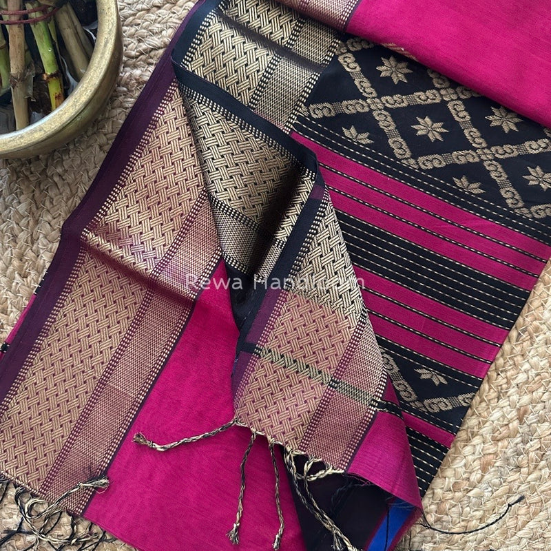 Maheshwari Rich Pallu Silk Saree