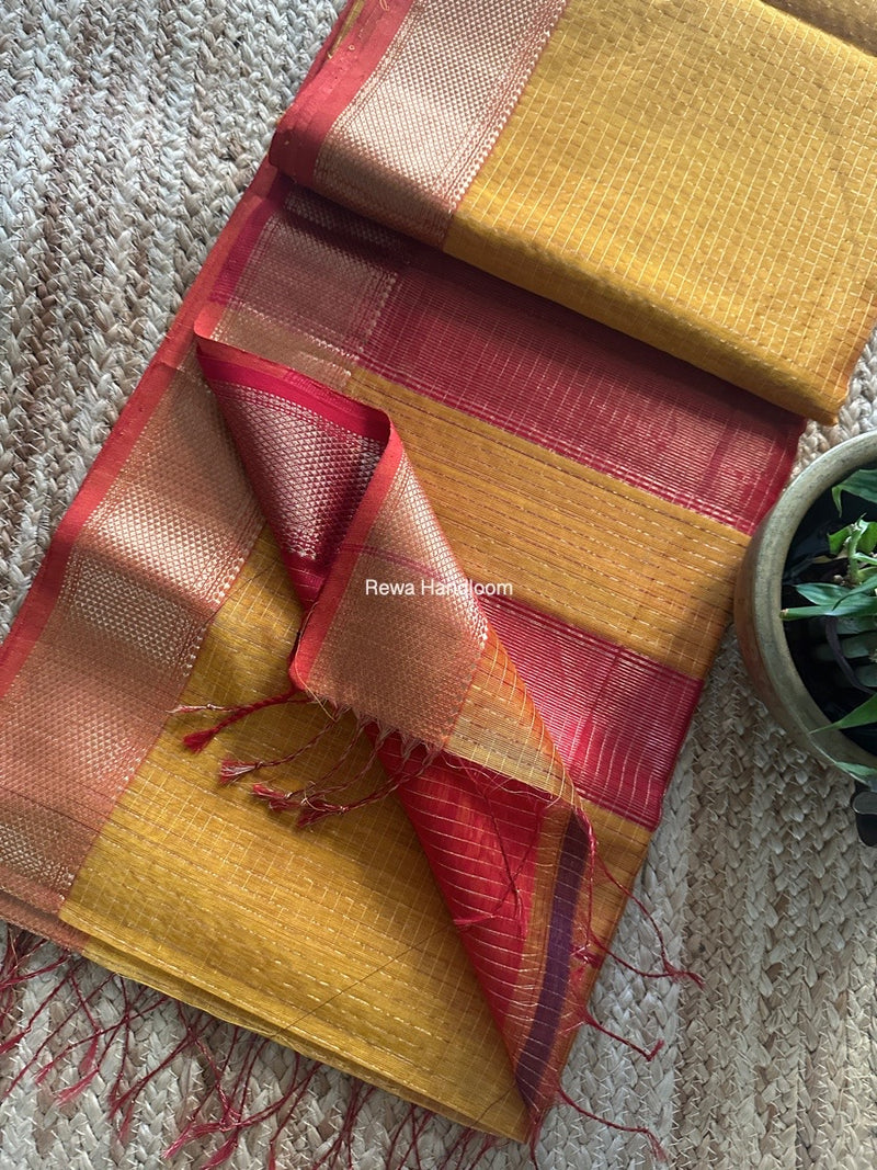 Maheshwari Zari Checks Saree