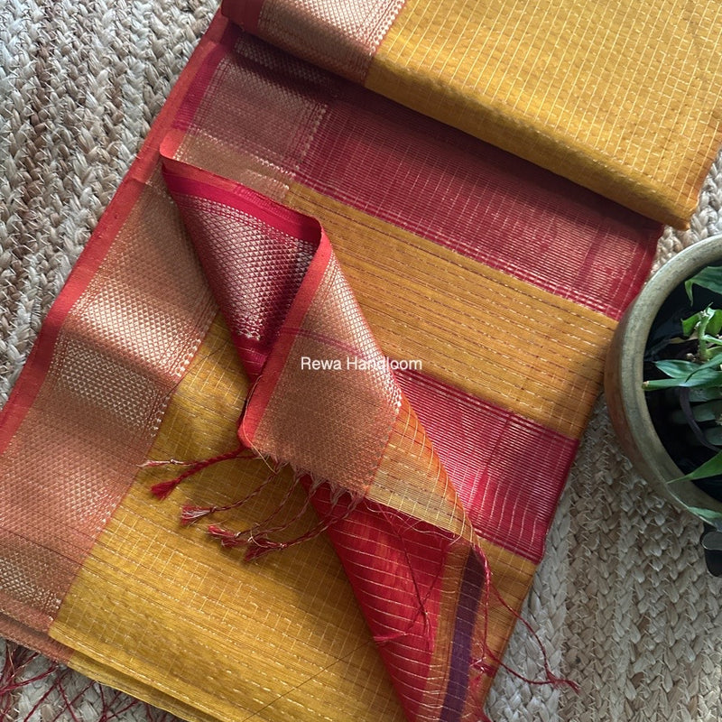Maheshwari Zari Checks Saree
