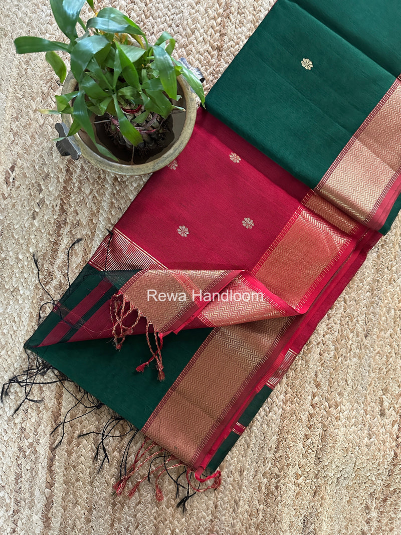 Maheshwari Flower Butti Saree