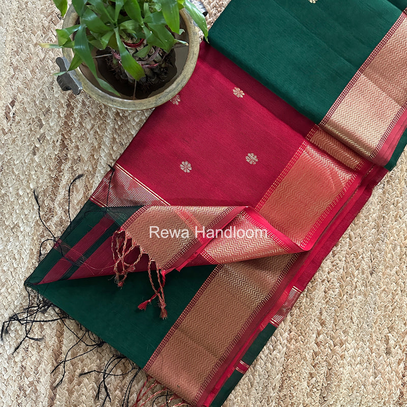 Maheshwari Flower Butti Saree