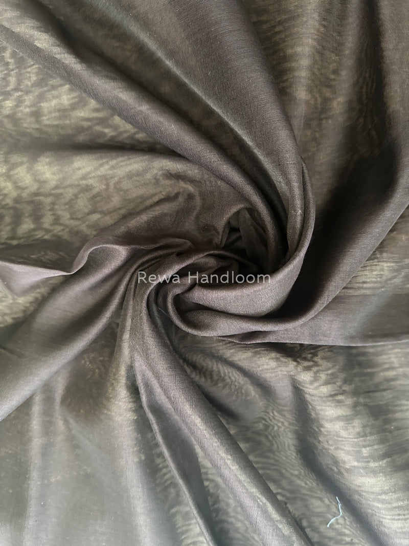 Maheshwari Black Silk Dupatta PD05