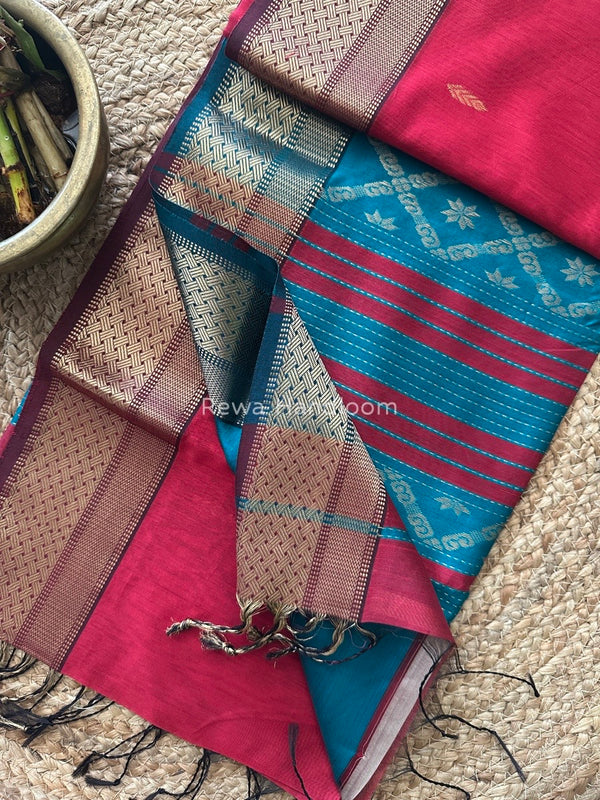 Maheshwari Rich Pallu Silk Saree