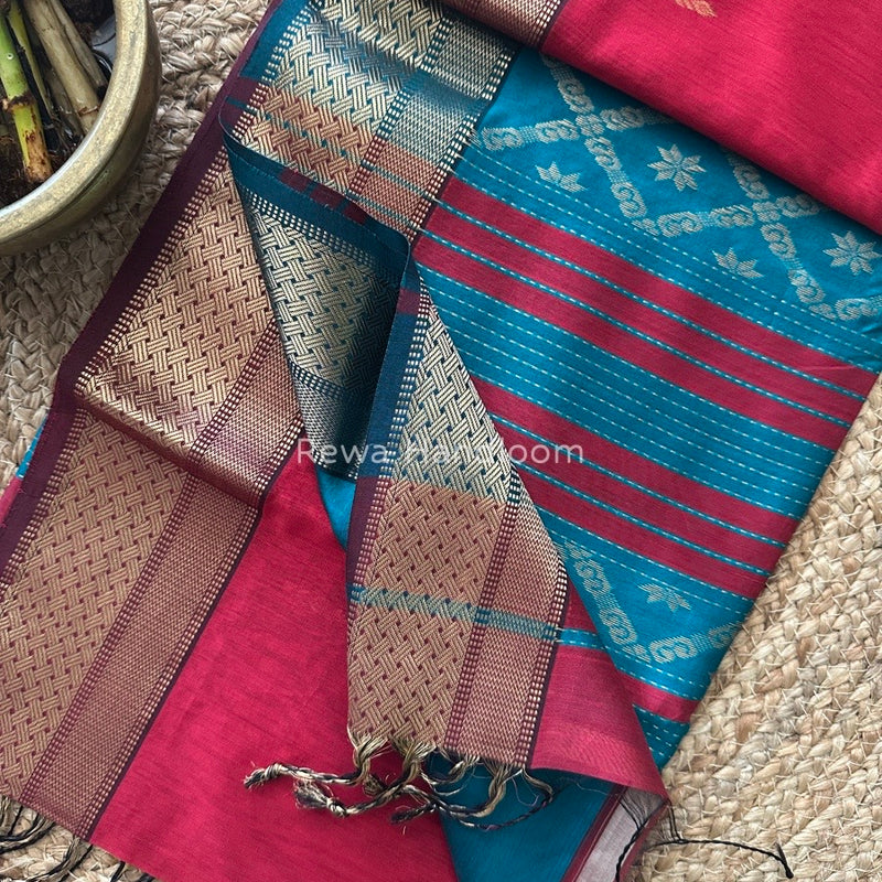 Maheshwari Rich Pallu Silk Saree