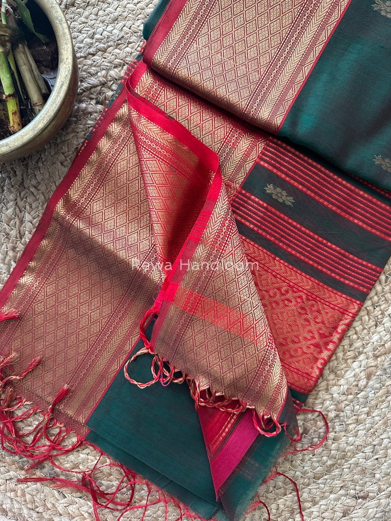 Maheshwari Rich Pallu Silk Saree