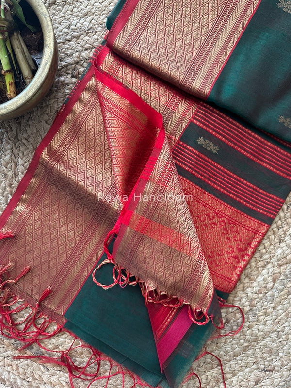 Maheshwari Rich Pallu Silk Saree