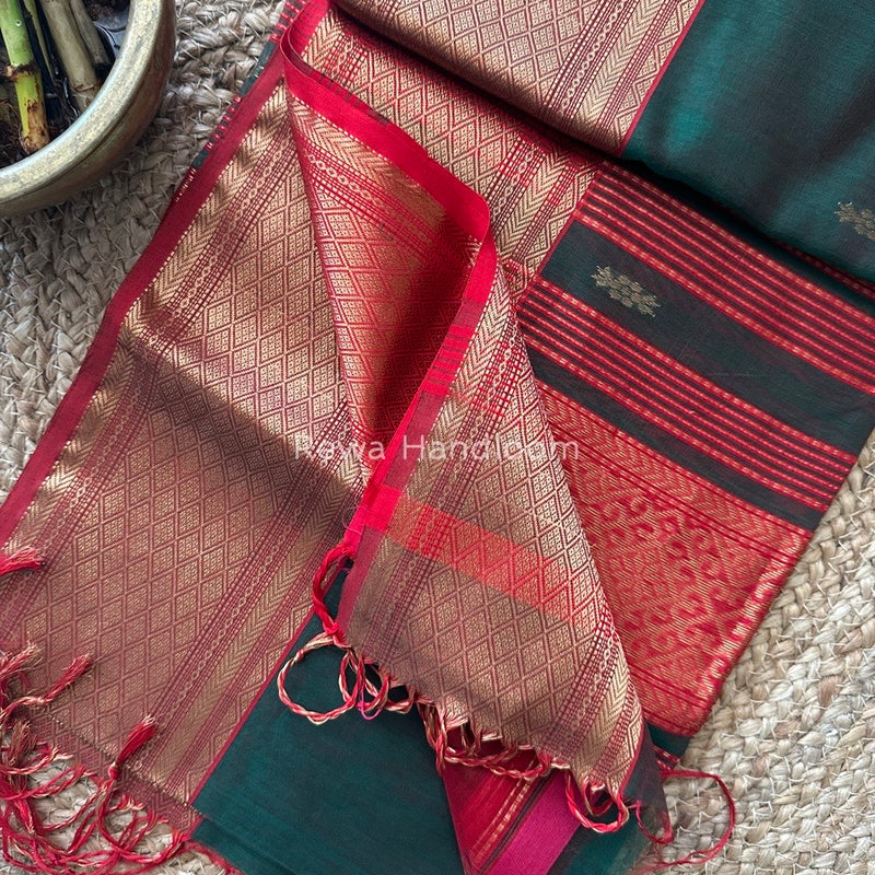 Maheshwari Rich Pallu Silk Saree