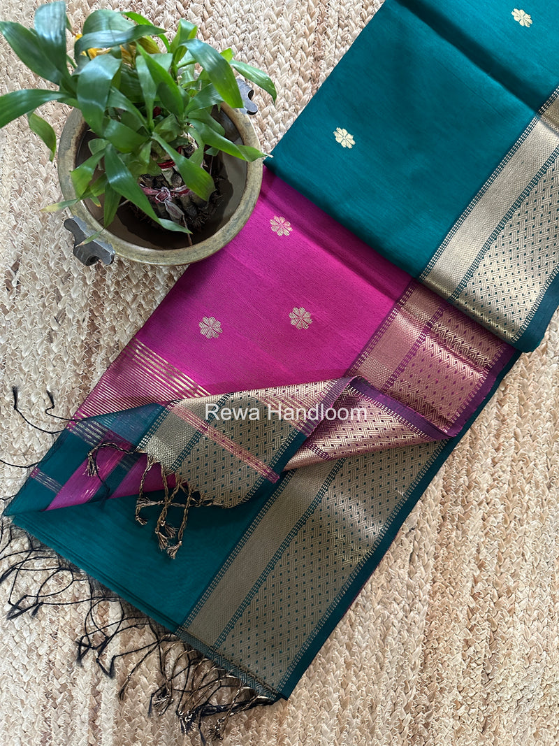 Maheshwari Flower Butti Saree