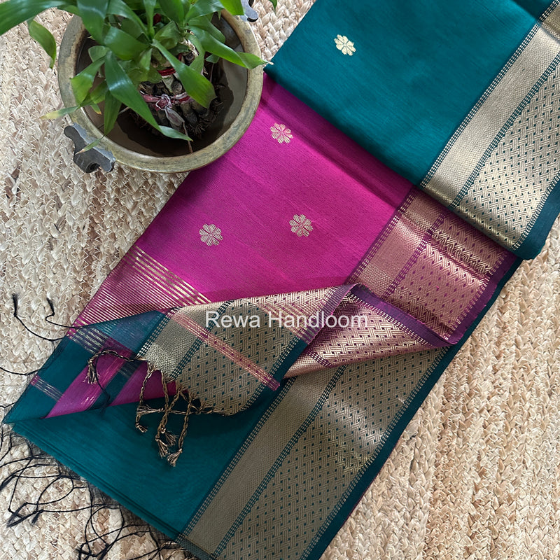 Maheshwari Flower Butti Saree