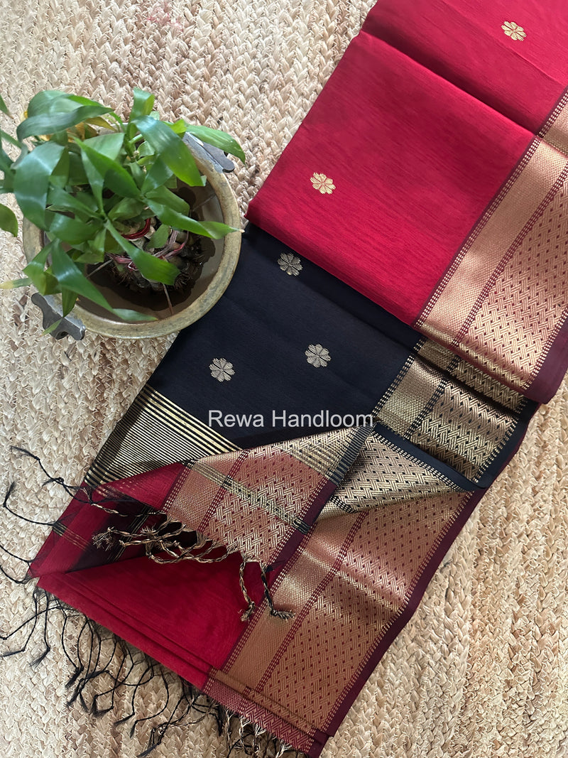 Maheshwari Flower Butti Saree