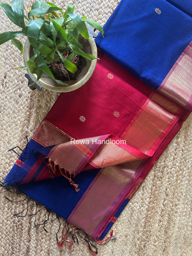 Maheshwari Flower Butti Saree