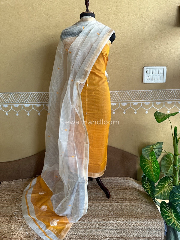Maheshwari Katan Motifs Top Dupatta Sets