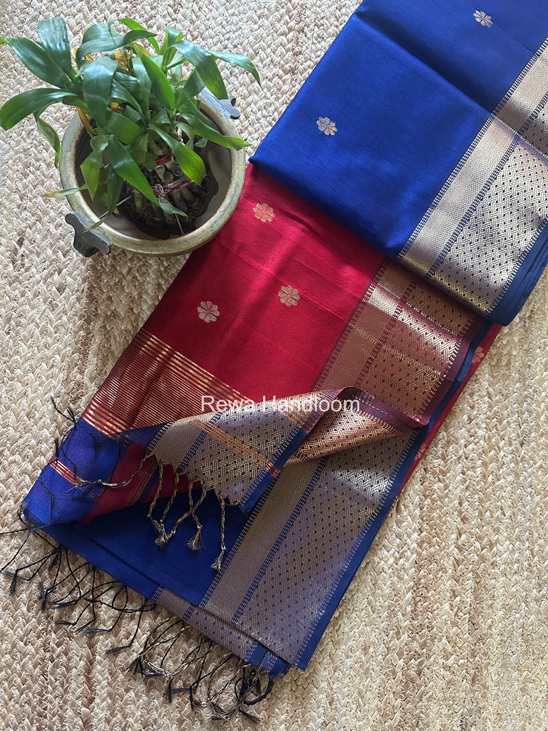 Maheshwari Flower Butti Saree