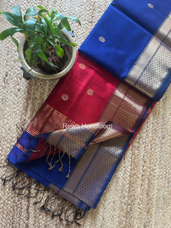 Maheshwari Flower Butti Saree