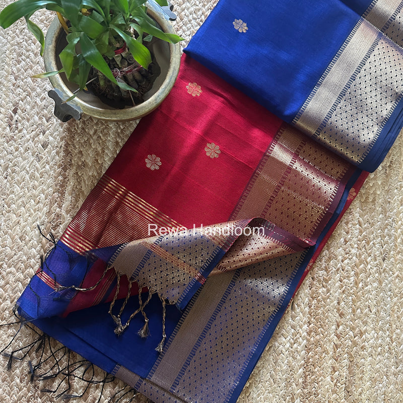 Maheshwari Flower Butti Saree