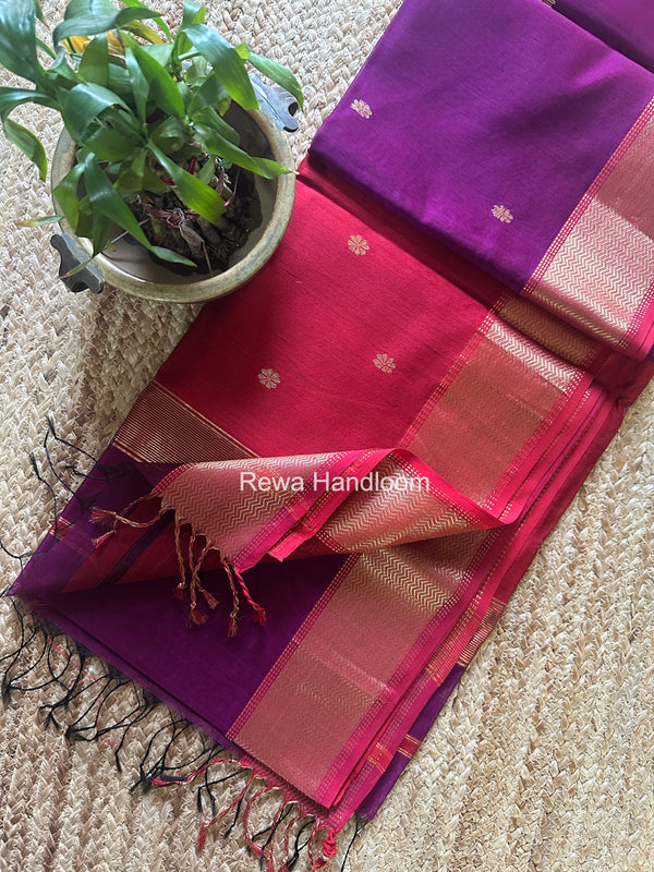 Maheshwari Flower Butti Saree