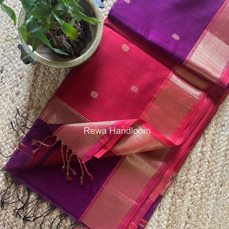 Maheshwari Flower Butti Saree