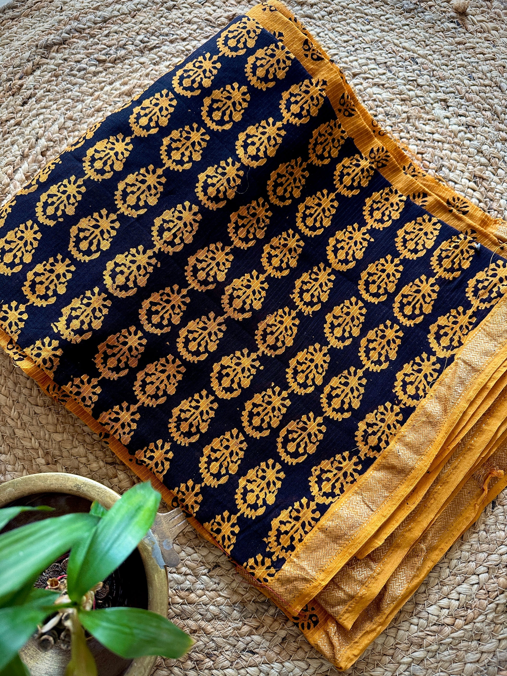 Maheshwari  Yellow Bagh Print Suit