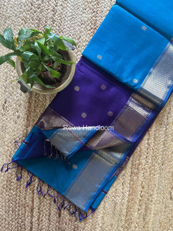 Maheshwari Flower Butti Saree