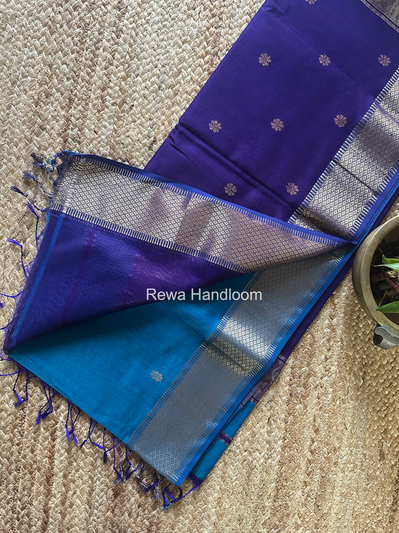 Maheshwari Morpankhi Flower Butti Saree JBS0109