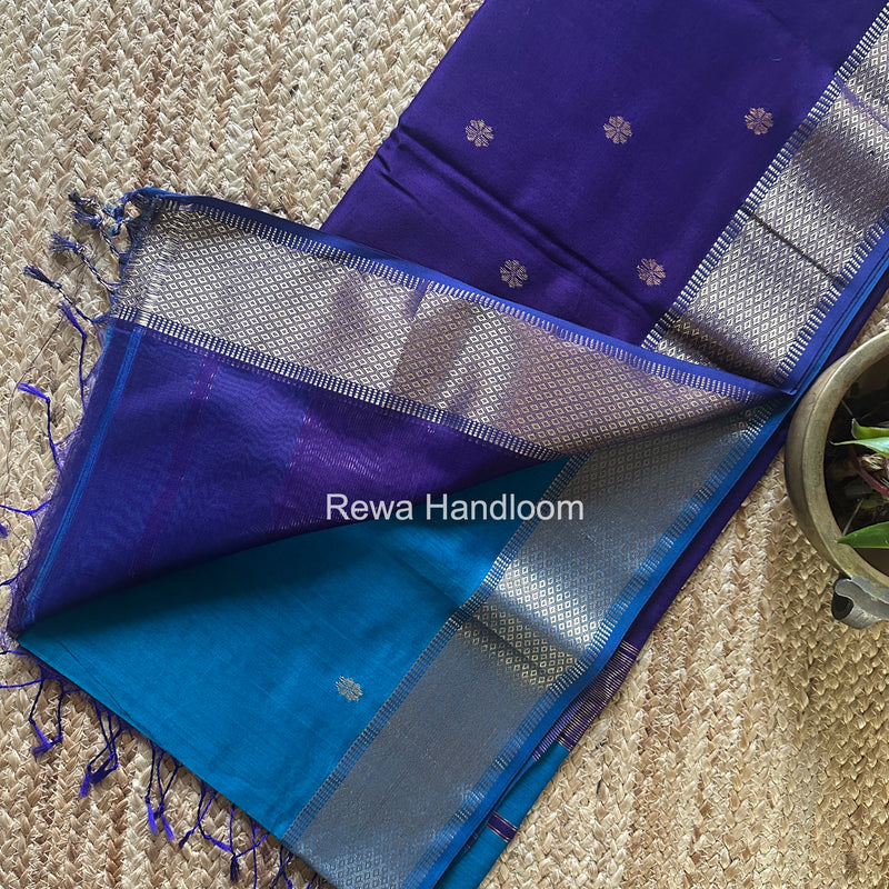 Maheshwari Morpankhi Flower Butti Saree JBS0109