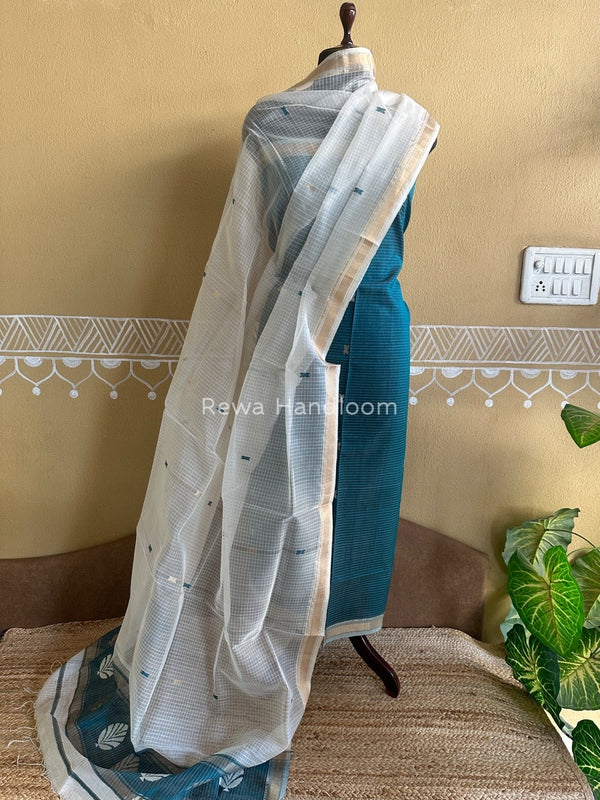 Maheshwari Katan Motifs Top Dupatta Sets