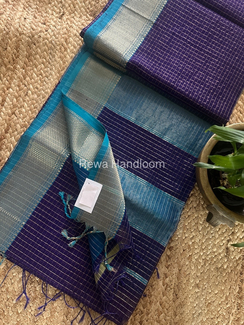 Maheshwari Zari Checks Saree