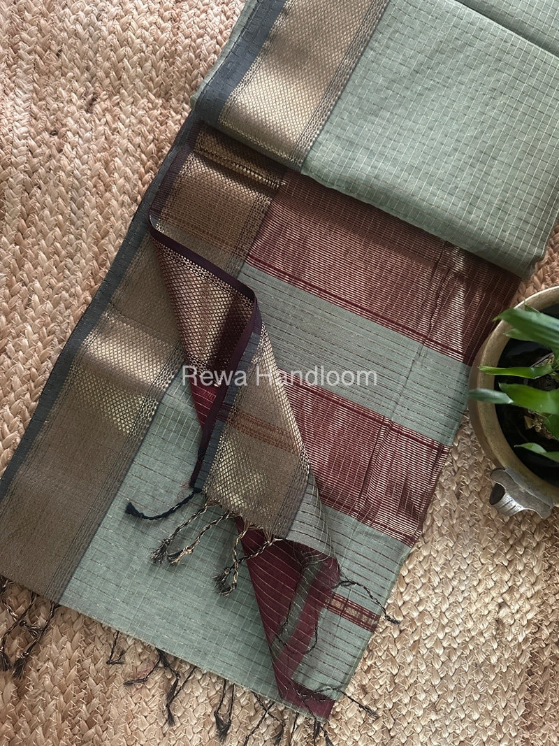 Maheshwari Zari Checks Saree